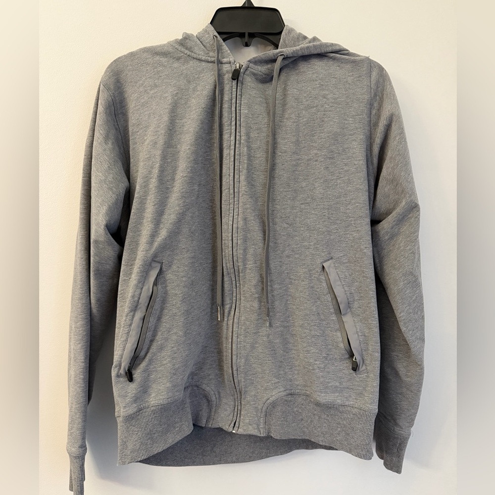 Mack Weldon Ace Full-Zip Hoodie women large Grey